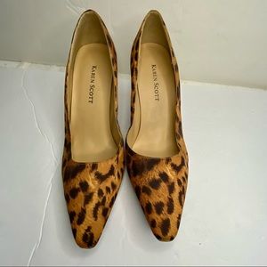 KAREN SCOTT Kitten Heel Animal Print Pumps Heels Size 5 1/2M NWOT